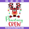 Reindeer Pharmacy Crew Svg, Christmas Buffalo Plaid Moose Svg