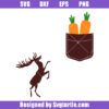 Rudolph and Pocket with Carrots Svg