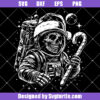 Santa Claus Dead In Space Svg, Christmas Astronaut Skeleton Svg