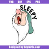 Sleepy Dwarf Face Svg, Sleepy Dwarf Head Svg, Snow White Svg