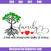 A Tree with Strong Roots Laughs At Storms Svg, Family Tree Svg