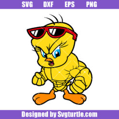Canary Muscles Svg, Tweety Svg, Looney Tunes Cartoon Svg