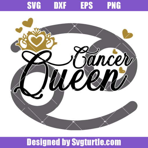 Cancer Queen Zodiac Svg