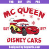 Christmas Cars Mc Queen Svg
