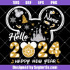 Custom Disney Hello 2024 New Year Svg