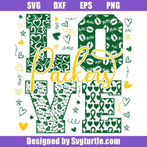 Love Packers Svg