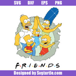 Simpsons Friends Svg