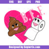 Valentine's Day Toilet Paper Svg, Poop & Toilet Paper Svg, Best Friends Svg