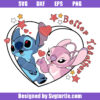 Better Together Stitch And Angel Stitch Couple Svg