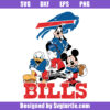 Buffalo Bills Donald Duck Mickey Pluto Svg, Bills Babies Nfl Svg