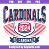 Cardinals Football 2024 Svg, Nfl Cardinals Teams Svg, Go Cardinals Svg