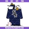 Chicago White Sox Mlb Team Snoopy Sleep Svg, Baseball Mlb Svg