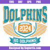 Dolphins Football 2024 Svg