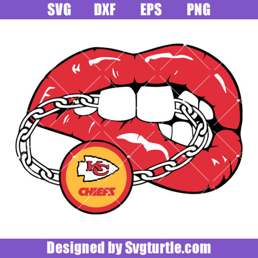 Lips Pop Kansas City Chiefs Football Team Svg