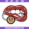 Lips Pop San Francisco 49ers Football Team Svg