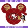 Minnie Cheer San Francisco 49ers Svg