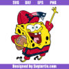 New England Patriots Football Spongebob Svg, Spongebob Patriots Nfl Svg