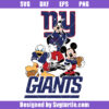 New York Giants Donald Duck Mickey Pluto Svg, Giants Babies Nfl Svg