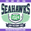 Seahawks Football 2024 Svg