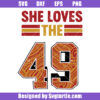 She Loves The 49 Svg, Retro Vintage 49ers Svg, San Francisco Hometown Svg