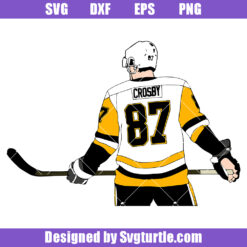 Sidney Crosby 87 Penguins Hockey Svg