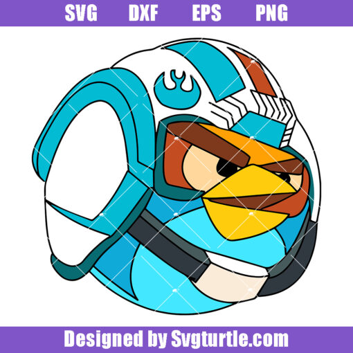 Angry Birds Star Wars Blue Svg