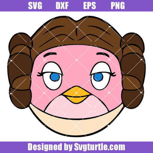 Angry Birds Star Wars Leia Svg, Star Wars Characters Svg
