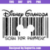 Disney Grandpa Scan for Payment Svg