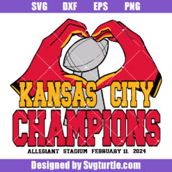 Kansas City Champions 2024 Svg, Kc Game Champions Svg