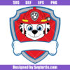 Paw Patrol Marshall Logo Svg, Dalmatian Svg, Marshall Custom Name Svg