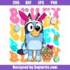 Bluey Chilling With My Peeps Svg, Bluey Easter Peeps Svg