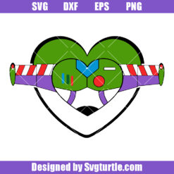 Buzz Lightyear Love Heart Svg, Valentines Toy Story Svg
