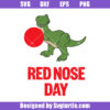 Comic Relief Svg, Red Nose Day Svg, Cute Dinosour T Rex Svg
