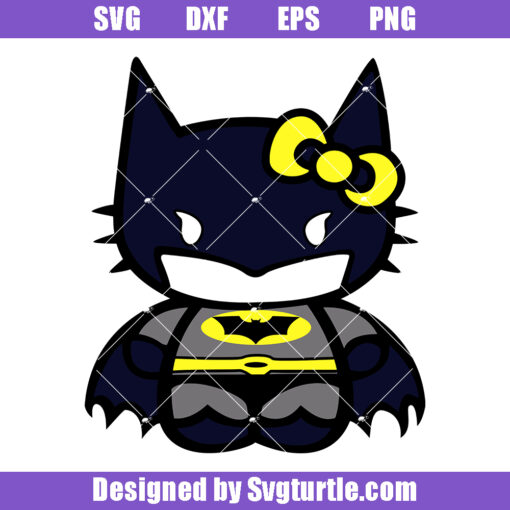 Kitty Batman Svg