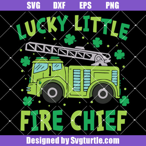 Lucly Little Fire Chief Svg