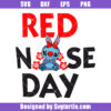 Red Nose Day Stitch Svg