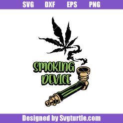 Smoking Device Svg, Smoking Cannabis Svg, Marijuana Silhouette Svg