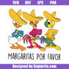 Three Caballeros Margaritas Por Favor Svg, Disney Margaritas Svg