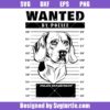 Beagle Wanted By Police, Police Department Mugshot Svg