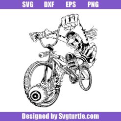 Biking Skeleton Svg, Bmx Skeleton Svg, Biking Lovers Svg