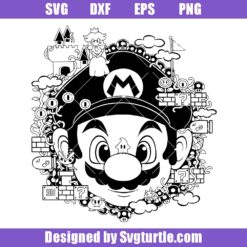Mario Game Logo Svg, Mario Bros Svg, Legend World Game Svg