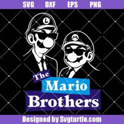 The Mario Brothers Svg