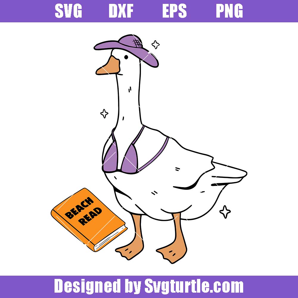 Beach Read Svg, Bookish Silly Goose Svg, Creative Bookish Svg Beach Read Svg, Bookish Silly Goose Svg, Creative Bookish Svg
