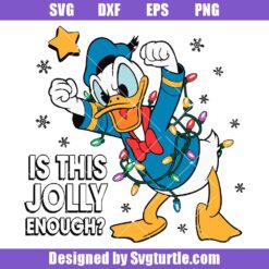Christmas Donald Duck Svg