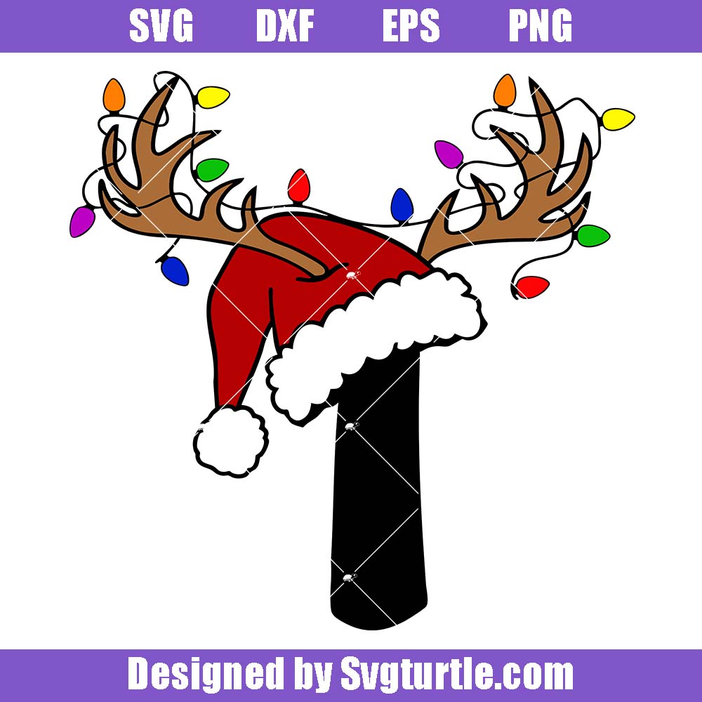 Christmas Letter I Svg, Christmas Alphabet Svg, Santa Hat Svg Christmas Letter I Svg