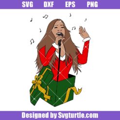 Mariah Carey Svg, It's Time All I Want For Christmas Is You Svg