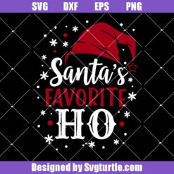 Santa Favorite Ho Svg, Groovy Santa Claus Svg, Xmas Sayings Svg
