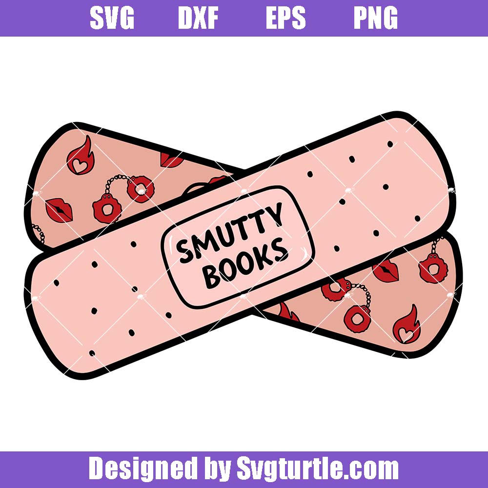 Smutty Books Svg, Late Night Reading Bandage Svg, Cute Aesthetic Svg Smutty Books Svg
