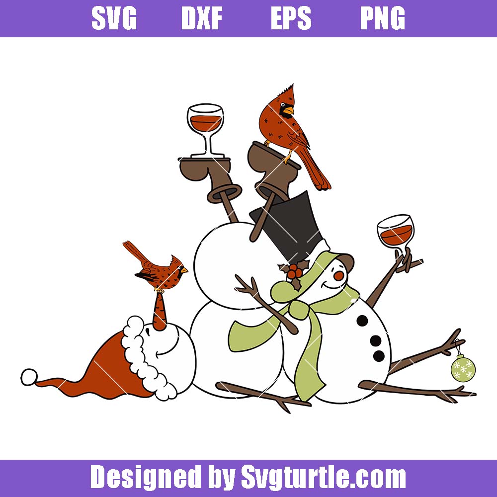 Christmas Snowman Svg, Funny Christmas Svg, Snowman With Wine Svg Christmas Snowman Svg, Funny Christmas Svg, Snowman With Wine Svg