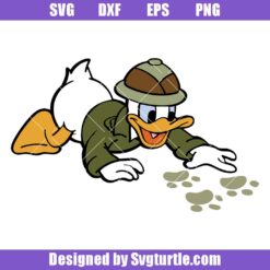 Donald Duck Safari Svg